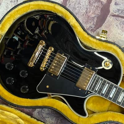 Epiphone IGC Inspired by Gibson Les Paul Custom Ebony New Unplayed Auth Dlr 8lb10oz #705 image 6