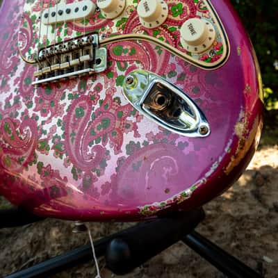 2018 Fender Custom Shop Limited Edition '68 Pink Paisley Relic Strat, Built By C.W. Fleming image 5