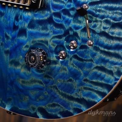 PRS Wood Library Special 22 Semi Hollow Quilt River Blue image 14