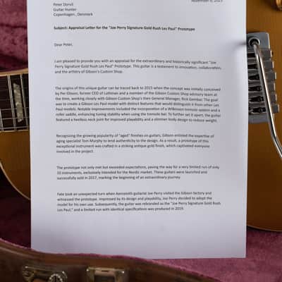 Gibson Les Paul Joe Perry „Gold Rush“ Axcess Prototype 2015 image 21