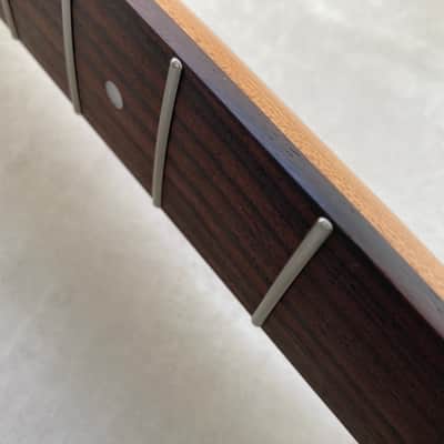 Roasted Maple / Rosewood Telecaster neck - Nitro Satin - SS Frets - Bone nut image 9