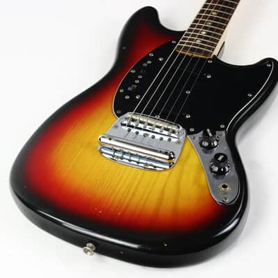 1978 Fender Mustang Sunburst Vintage Electric Guitar w Original Hard Case & Strap image 16