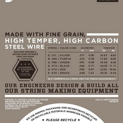 EHR370 Half Rounds Medium 11-49 D'Addario image 3