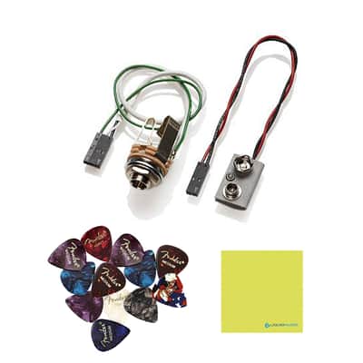 EMG DG20 David Gilmour Active Pickup Guitar Pickguard Set, Ivory - White Pear... image 6