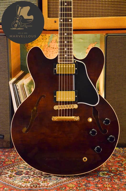 Gibson ES 335 Limited Edition Transparent Brown Gold Hardware 2001