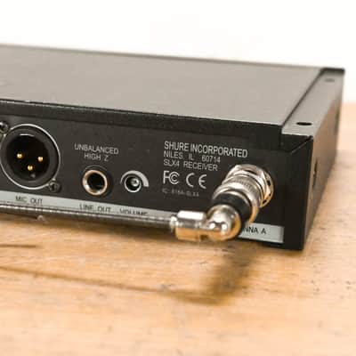 Shure SLX4 Wireless Receiver - J3 Band: 572-596 MHz (NO POWER SUPPLY) CG012C0 image 6