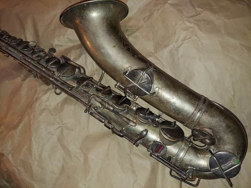 Magnificent Antique Frank Holton Tenor Saxophone, USA, sax body only image 1