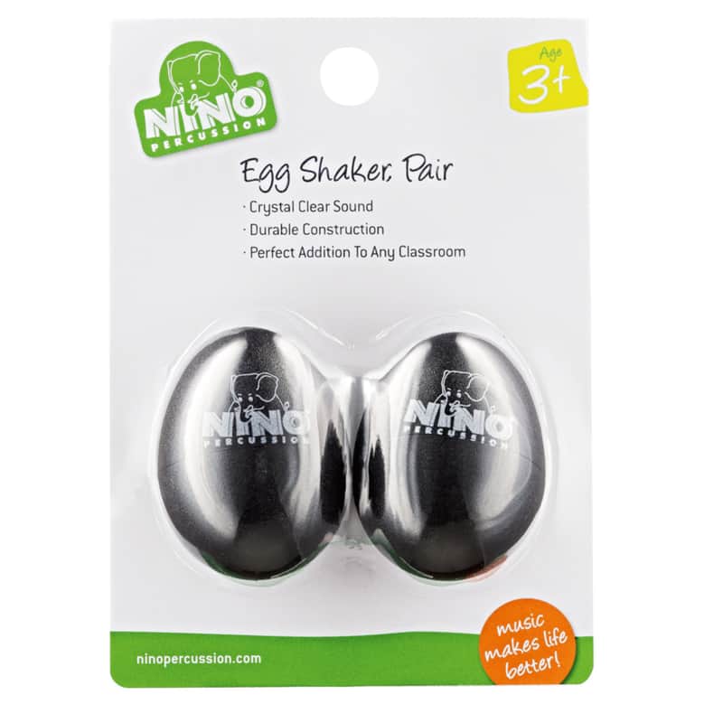 Meinl Egg Shaker Set NINO540BK-2, Black, 2 pcs - Shaker image 1