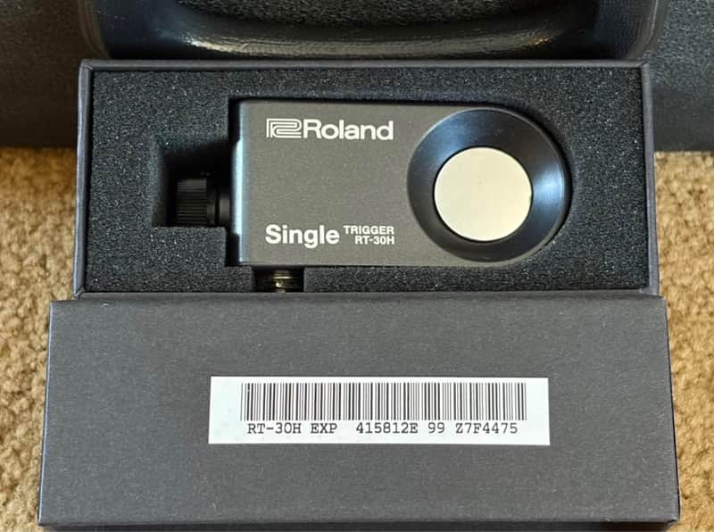 Roland RT-30H Single Acoustic Drum Trigger 2010s - Black image 1