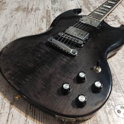 Gibson SG Modern Supreme AA Flame Top Honduras Body Upgraded Seymour Duncan Distortion Pickups Locking Tuners Ebony w/ Hardcase image 5