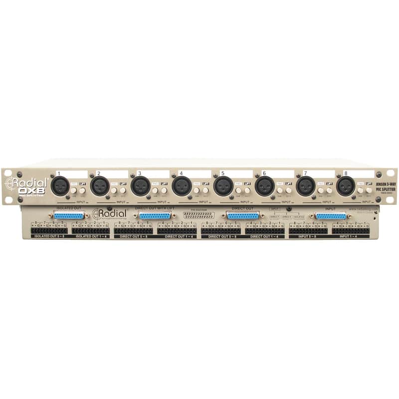 Radial OX8-J 8-Channel 3-Way Mic Level Signal Splitter image 1