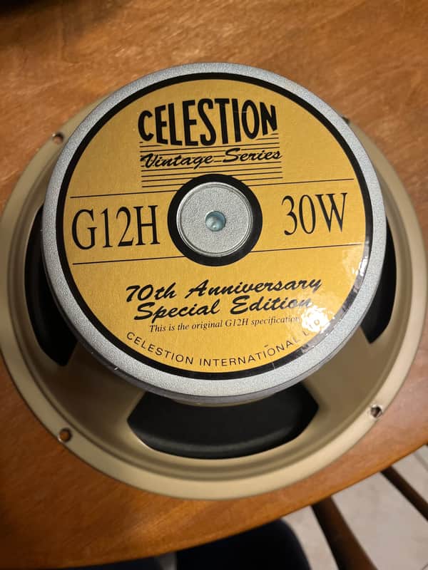 Celestion T4533 70th Anniversary G12H 12" 30-Watt 8 Ohm Replacement Speaker 2010s - Gold image 1