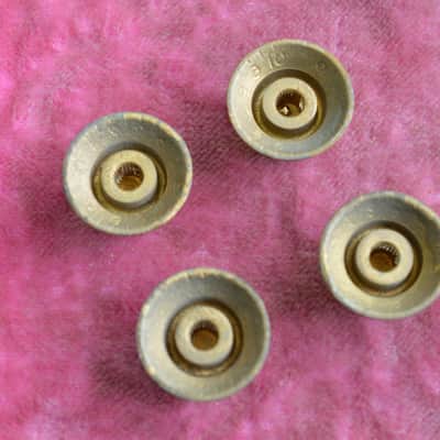 Vintage 1960s Gibson Gold Reflector Knob Set ES-335 SG Standard Custom Les Paul image 9