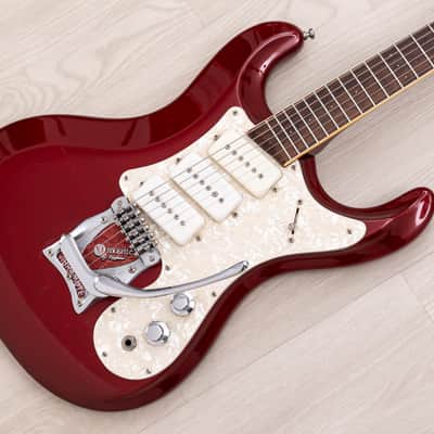 2004 Mosrite Eurorite 3 Pickup Non-Production Ventures-Style Guitar, Candy Apple Red w/ Case, Fillmore image 1