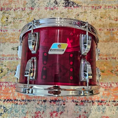 Ludwig Red Vistalite 20-14-12" Downbeat Drum Kit 2023 image 14