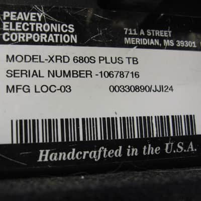 Peavey XRD 680S Plus 600 Watt 8 Channel Stereo Powered Mixer w/ Effects image 7