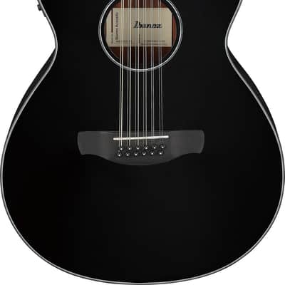 Ibanez AEG5012BK Acoustic Electric 12-String Guitar - Black (AEG5012BK) image 10