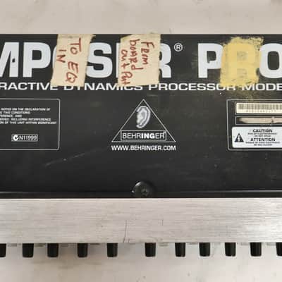 Behringer Composer PRO-XL 2 Channel Compressor Limiter Gate NOT TESTED! image 6