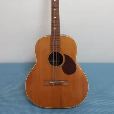 Vintage 1940s Regal Junior Jumbo Flattop Acoustic Guitar Project High Action & Chipped Kluson Tuner Buttons Lots Of Protentional Rare Original Chipboard Case & Case Candy image 5