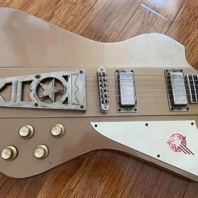 Washburn Rare USA Custom Shop Paul Stanley Starfire Time Traveller Aged Relic Golden Mist LTD w/Case image 3