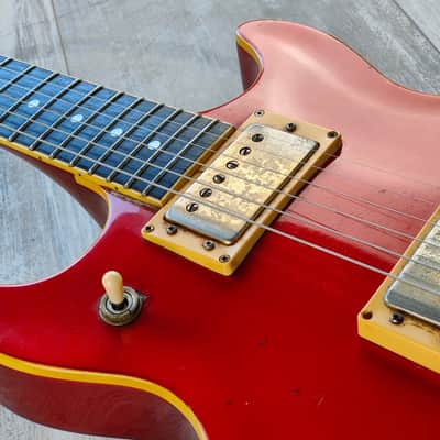 1982 Ibanez Japan AR100 Artist Double Cutaway (Fire Red) image 8