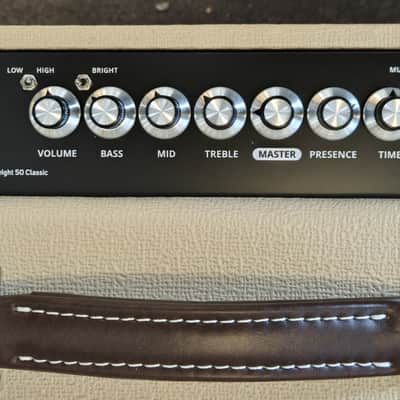 Olsson Amplifiers Lightweight 50 Classic - Beige / Oxblood image 4