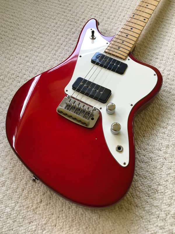 Samick JAD-25 Offset Guitar P90 Red Sparkle | Reverb