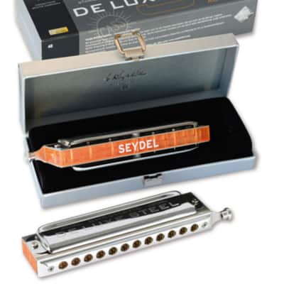 Seydel DELUXE STEEL Chromatic Harmonica, Key of Low F. New with Full Warranty! image 3