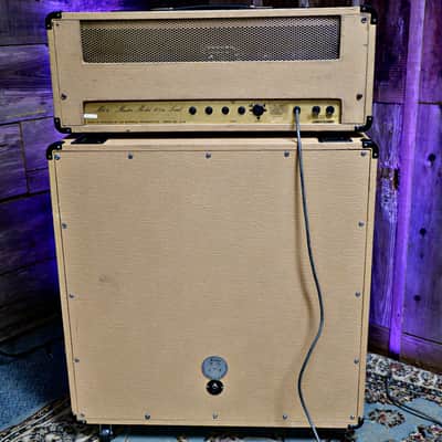 Vintage Marshall JMP 2203 MKII Master Lead 100-watt Amp Head w/ Matching 4x12 Speaker Cab - Fawn Tolex image 13