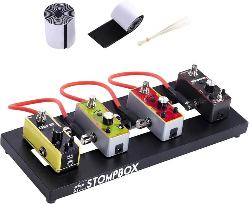 New 14" Mini Pedal Board Guitar Effects Pedals Compact Small Mount Tape & Cable Tie image 1