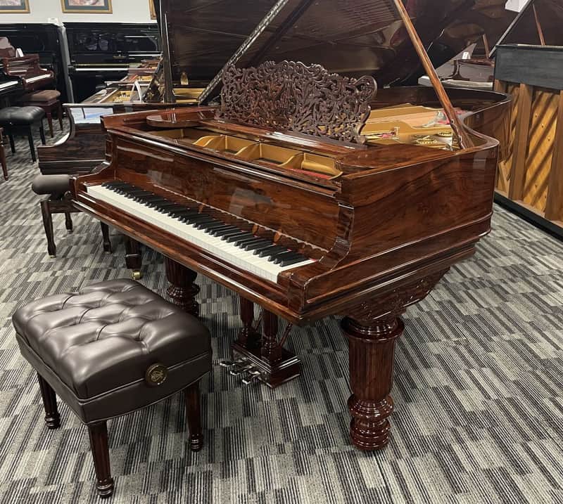 Steinway Model C 7'5" Grand Piano 1887 (Restored) - Polished Brazilian Rosewood