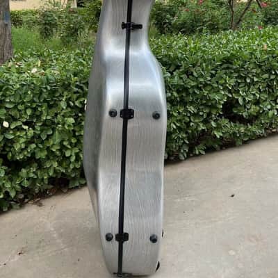4/4 Cello Case Carbon Fiber Cello Box Carry for gray colour,free shipping image 6