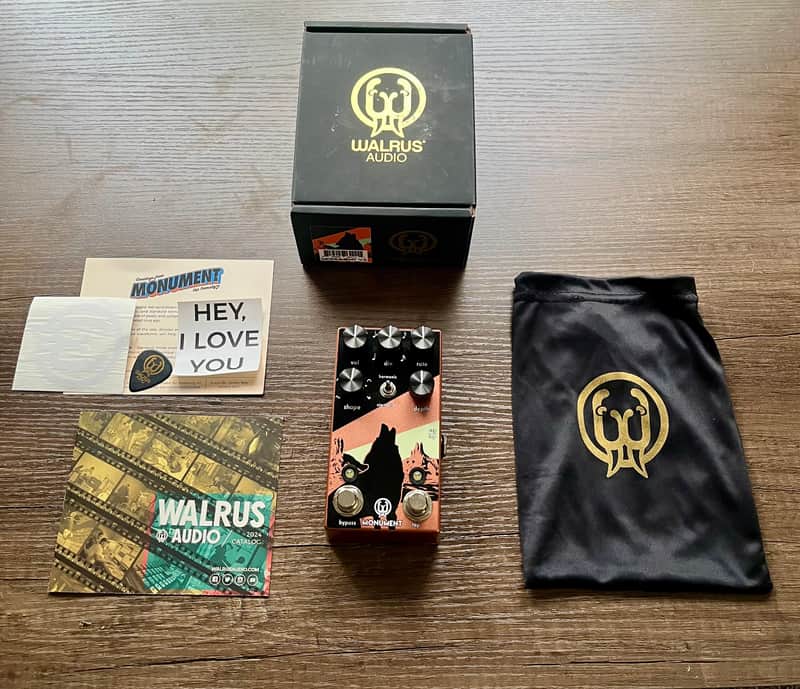 Walrus Audio Monument Harmonic Tap Tremolo V2 2018 - Present Coral / Black image 1
