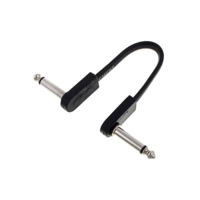 EBS PCF-10 1/4" TS Flat Right-Angle Patch Cable - 6"