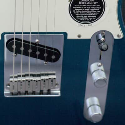 2001 Fender American Series Telecaster Blue Metallic USA Rosewood NOS Hard Case & Inventory image 11