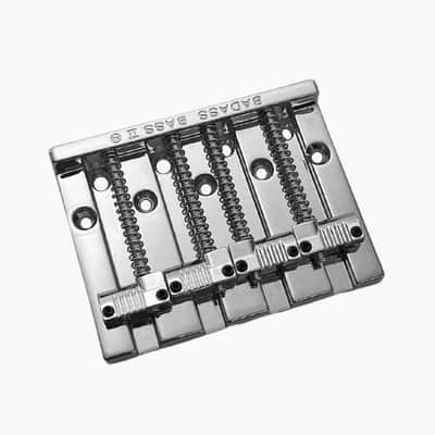 Leo Quan® Badass II™ 4-String Bass Bridge-Chrome image 6