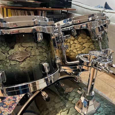 Tama Starclassic Performer MBS42S 4-Piece Shell Pack 2022 - Molten Steel Blue Burst image 3