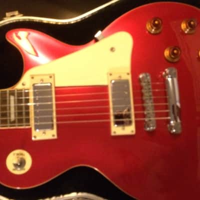 Epiphone Les Paul Deluxe Limited Edition Rare, Mini Humbuckers, Red Sparkle, with Hard Case image 1