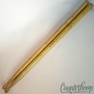 Ludwig 2x Drum Sticks 2S Model Script Logo Vintage60s Wood-Tip Thick/Fat Classic image 1