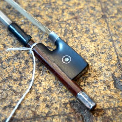 Ernst Heinrich Roth (Pre-WWII Germany) Brazilwood Violin Bow 1930s w/Mother of Pearl Inlay image 3