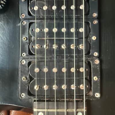 Rare Gibson: 1996 M-III All American - triple humbuckers in ebony, with matching Steinberger gearless locking tuners and locking trem. image 19
