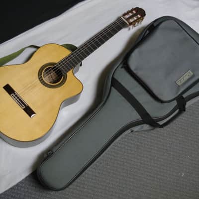Used Aria A-60CWE classical acoustic electric Guitar - Nylon Strings - with Bag image 1