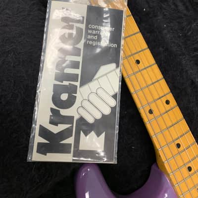 Kramer 1981 Pacer Special B-Series Strat Head 1981 Vintage Melaga Purple image 6