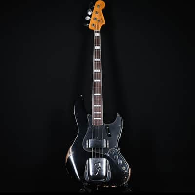 2024 Fender Custom Shop LTD ’64 Jazz Bass Heavy Relic *VIDEO* | Aged Black | Ash Body | Block Inlays image 2