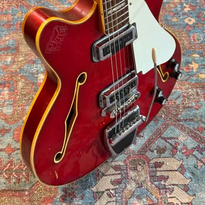 1967 Fender Coronado II with Tremolo, Rosewood Fretboard - Candy Apple Red image 4