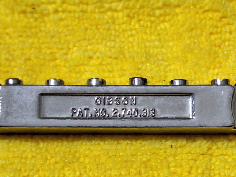 Original 1960s-70s Gibson ABR-1 Bridge Patent Pat. No. Les Paul Standard Custom Deluxe SG ES-335 image 1