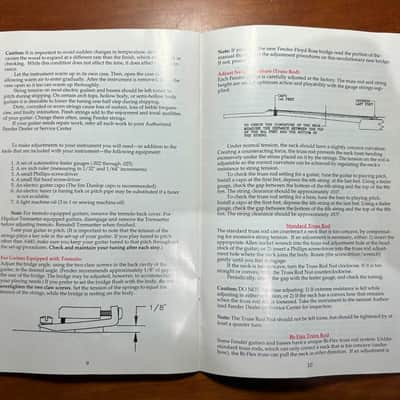 1994 Fender Instruction Manual - All American guitars and basses image 4