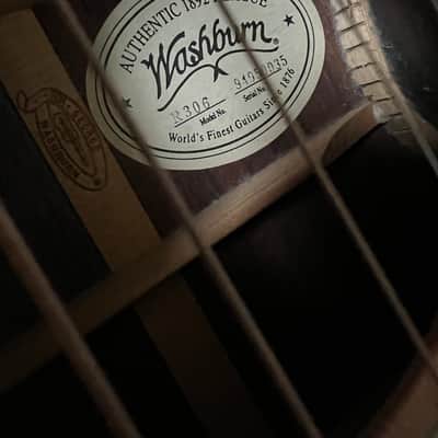 Vintage Washburn Authentic 1892 Reissue 12 frt Parlor 1994 R306 image 4