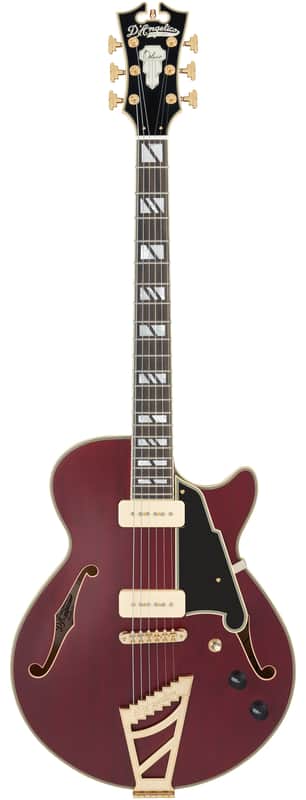 D'Angelico Deluxe SS Satin Trans Wine w/Case image 1