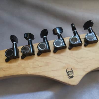 Stratocaster Style Electric Guitar, Custom Camouflage Paintjob 2010s Camouflage image 8